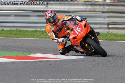 2009-05-10 Monza 0178 Superstock 1000 - Warm Up - Raymond Schouten - Yamaha YZF R1